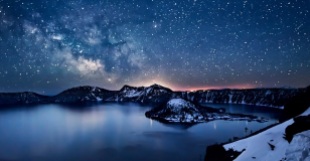Milky Way above Crater Lake, Oregon